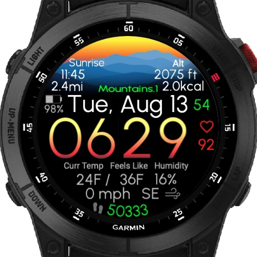 Explore: Mountains (Garmin Weather) · Screenshot 1