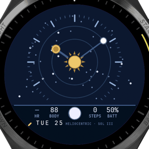 Orrery: Analog Moon Phase Solar System · Screenshot 1