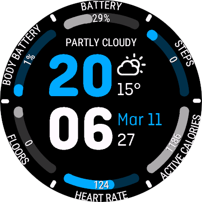 HexaCore Watch Face · Screenshot 0