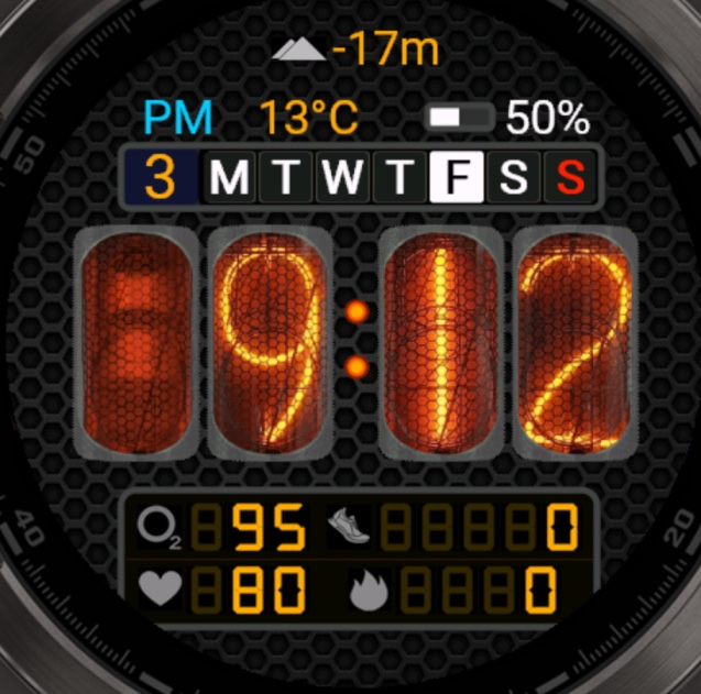Badlandz — Nixie Tube Watch Face · Screenshot 0