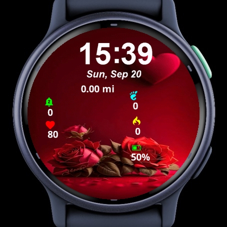 Red Heart Wall Roses Leaves · Screenshot 2