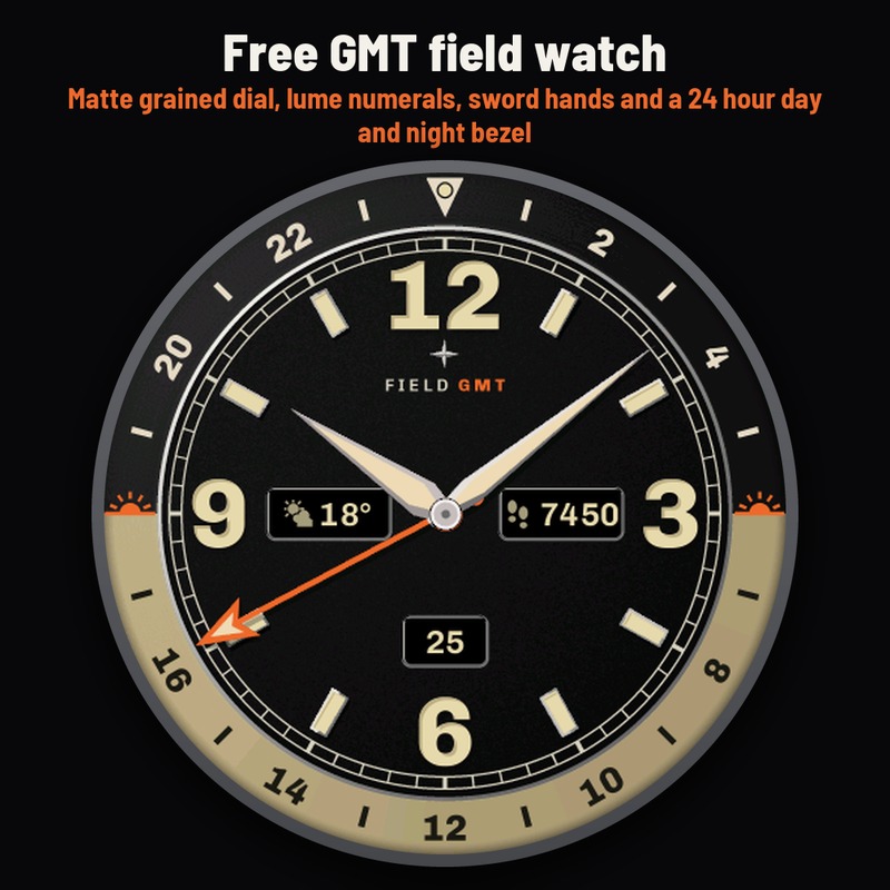Astra Field GMT Free – 双时区表盘 · Screenshot 0