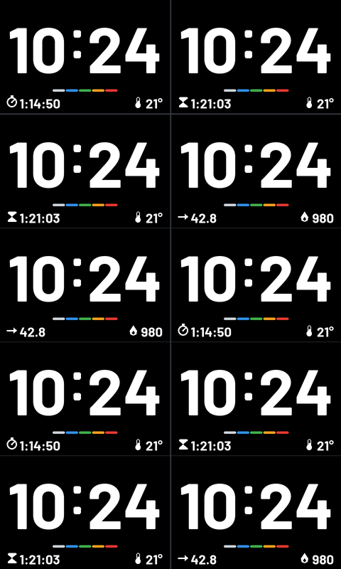 ZoneFields Clock - Time, Ride Times & Temp · Screenshot 1