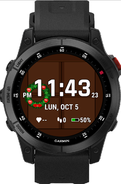 Holly Wreath – Christmas Watch Face · Screenshot 0