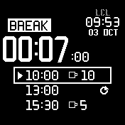 ZULU TIMER — Alarms with a Break Before · Screenshot 1