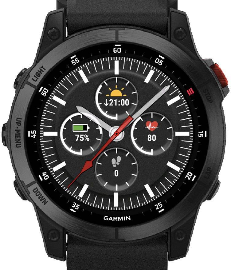 Best analog watch face garmin sale