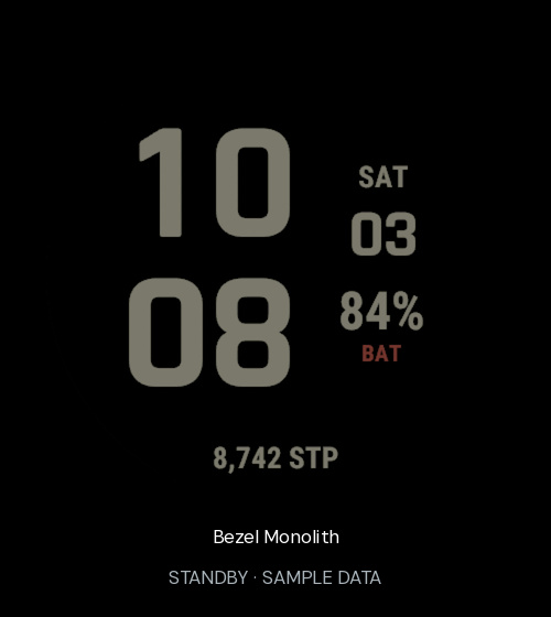 Bezel Monolith · Screenshot 1