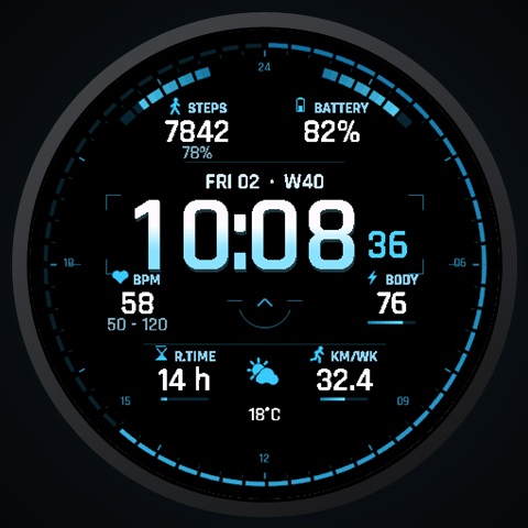 Talon HUD - Tactical Military Watch Face · Screenshot 0