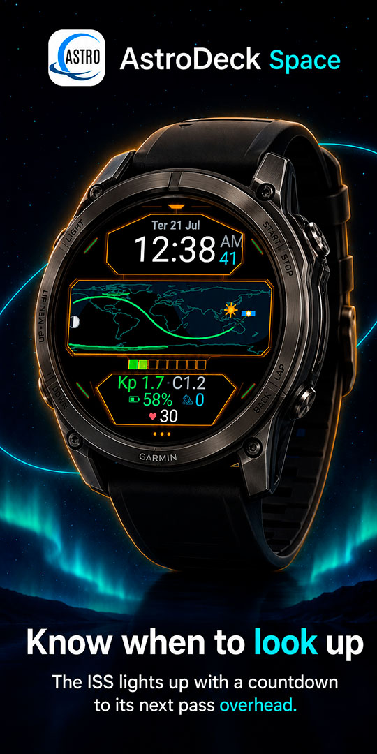 AstroDeck Space - 国际空间站及极光实时地图 · Screenshot 1