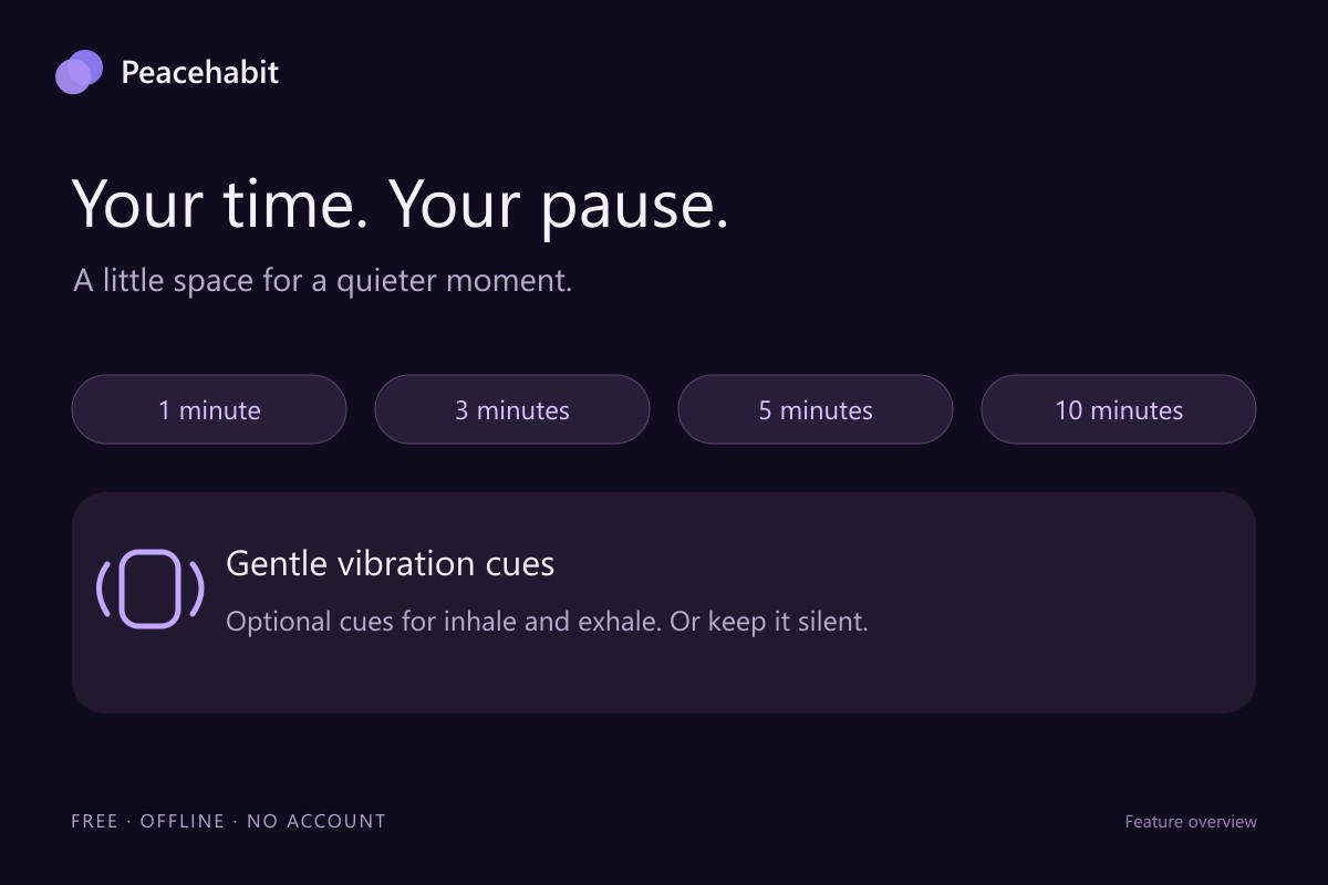 Peacehabit — Breathing & Calm · Screenshot 3