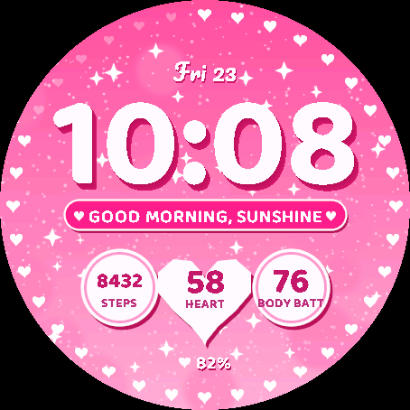 Bubblegum — Pink Glitter & Hearts · Screenshot 0