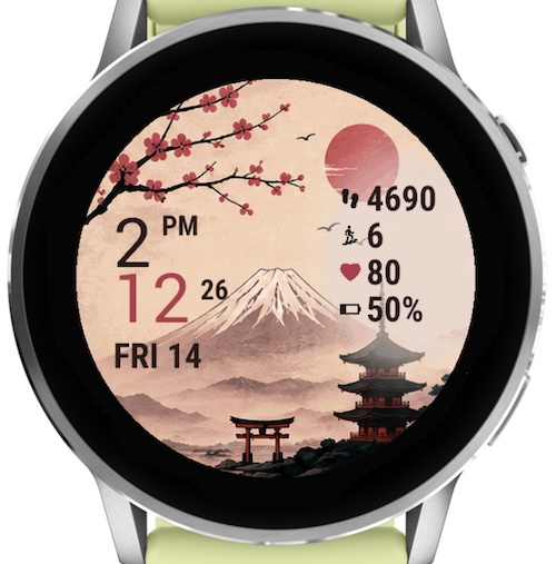 Harmony of Japan: Sakura Watch Face · Screenshot 3