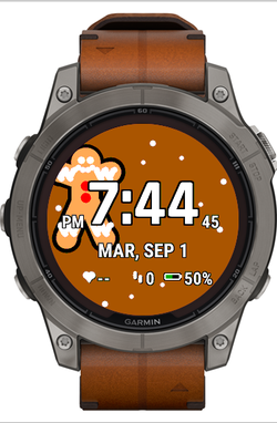 Gingerbread: Christmas Cookie Watch Face · Screenshot 0