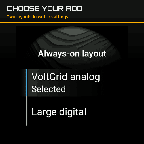 VoltGrid Hybrid - Analog Watch face · Screenshot 2
