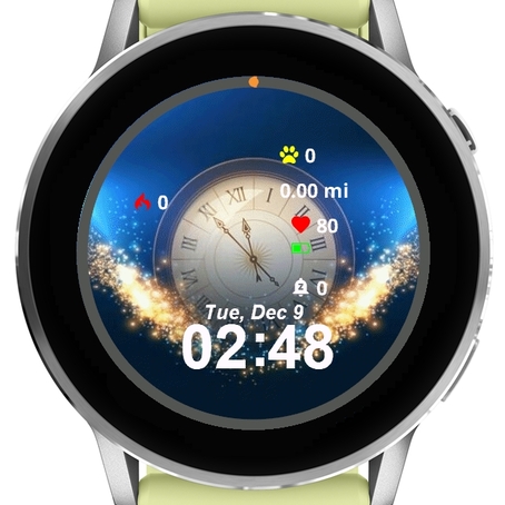 Clock Glowing Face Blue · Screenshot 0