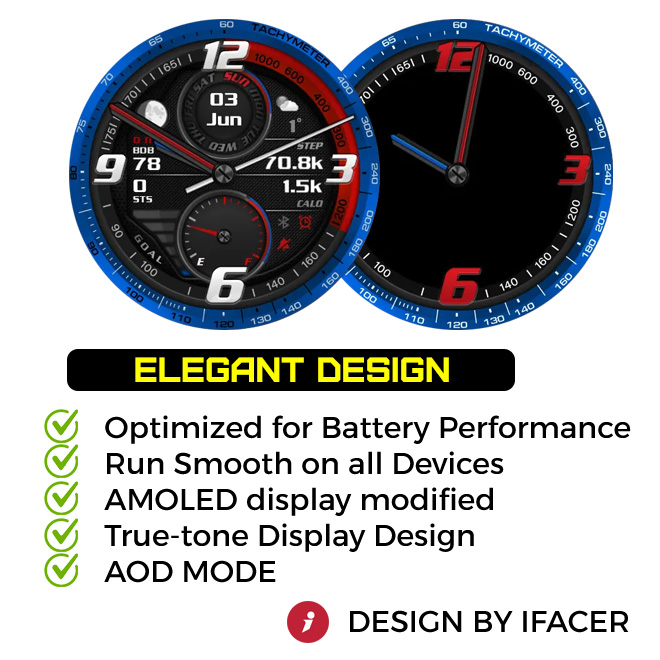 iFacer - TachyMeter 01 · Screenshot 1