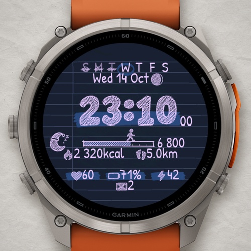 Margin Notes TR – 涂鸦风笔记本表盘 · Screenshot 3