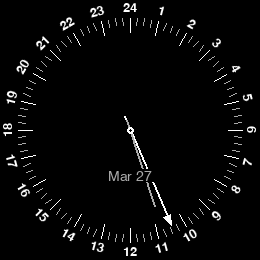 24 Hour Watchface with Hour hand · Screenshot 0