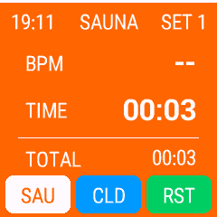 SAUNA TRACKER · Screenshot 1