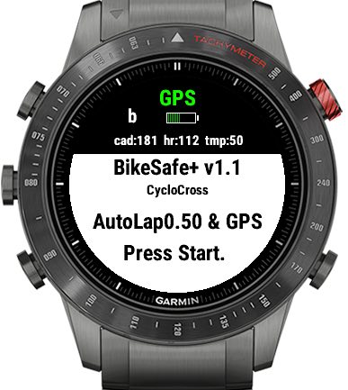 F3b BikeSafe+ · Snímek obrazovky 0