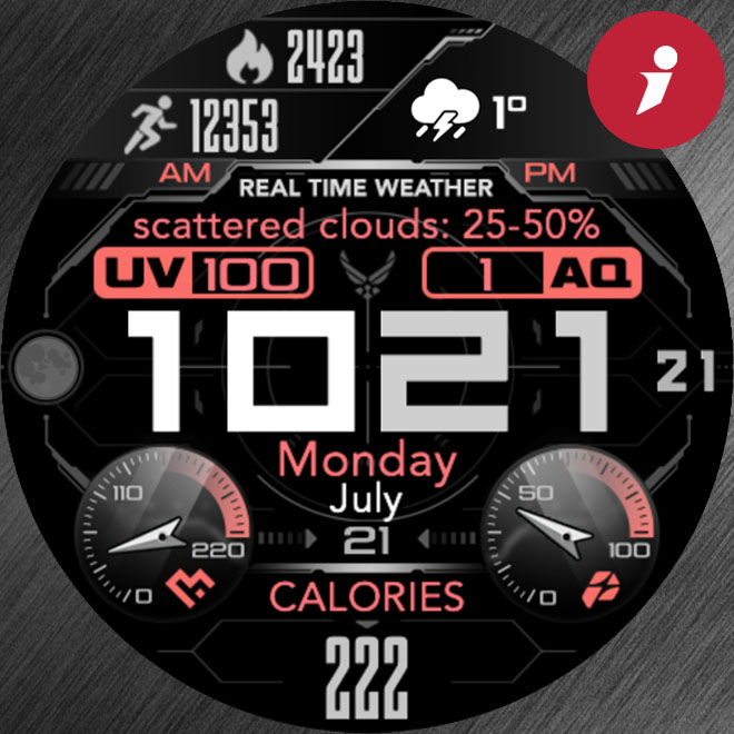iFacer - O002 - Open Weather Map Data (OWM) · Screenshot 2