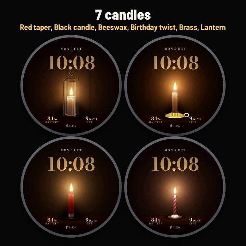 Astra Candle Pro – 动态烛光蜡烛表盘 · Screenshot 2