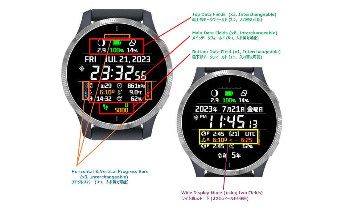 Oaky Digital Compact watch face screenshot 3