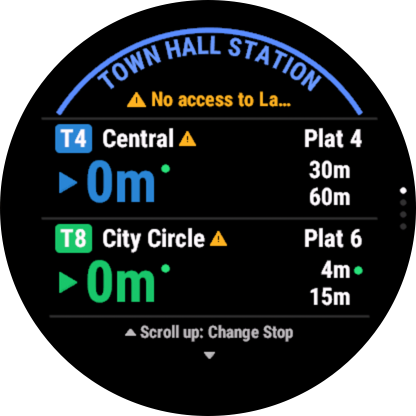 Next Depart NSW Demo · Screenshot 1