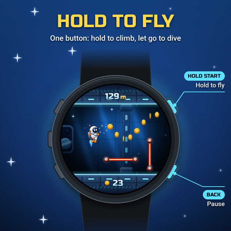Astro Jetpack – One-Button Space Arcade Game · Screenshot 1