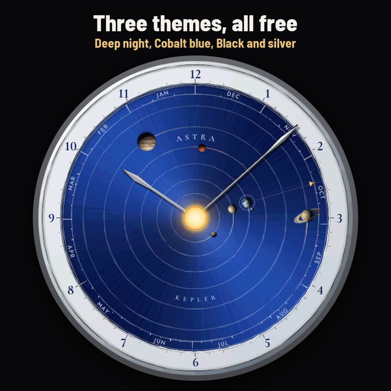 Astra Kepler Free – 太阳系行星表盘 · Screenshot 1