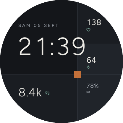 Bojagi - Colorblock Analog Watch Face · Screenshot 3