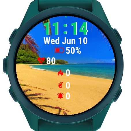 Sandy Beach Palm Trees Blue Water · Screenshot 2