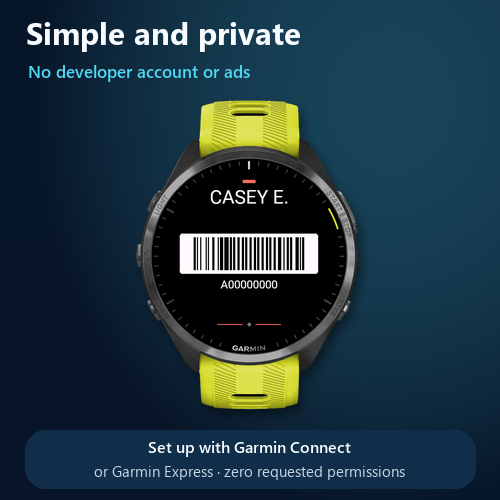 RunCode - Parkrun Barcode · Screenshot 2