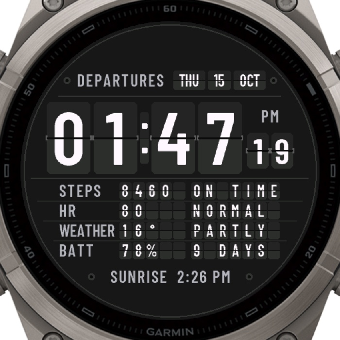 DEPARTURE – Split-Flap Flip Clock · Screenshot 3