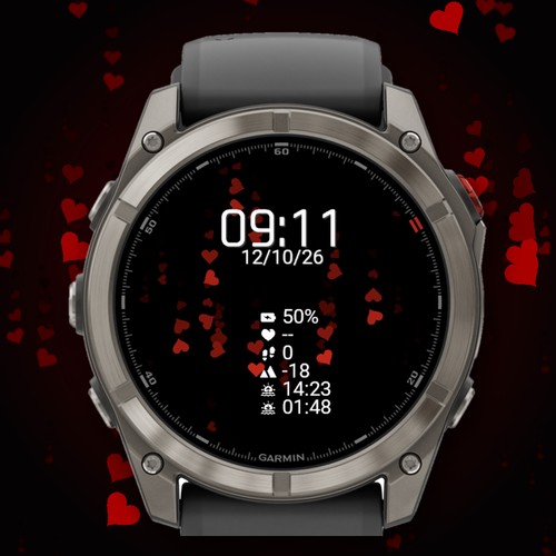 Hearts Rain - Amoled · Screenshot 0