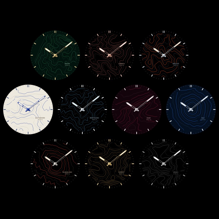 Isohypse Analog Pro - Topo Mountain Watch Face · Screenshot 2