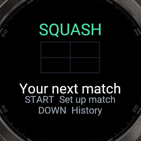 Squash Score & Fitness · Screenshot 1