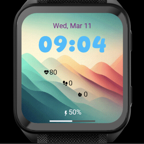 Colorful Gradient Mountains · Screenshot 1
