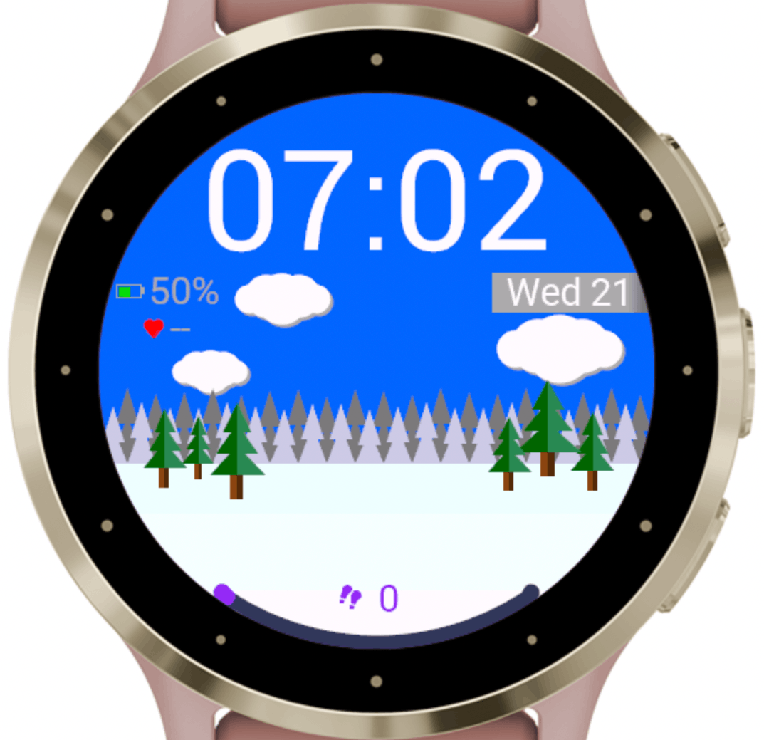 Snowman Watch Face · Screenshot 0