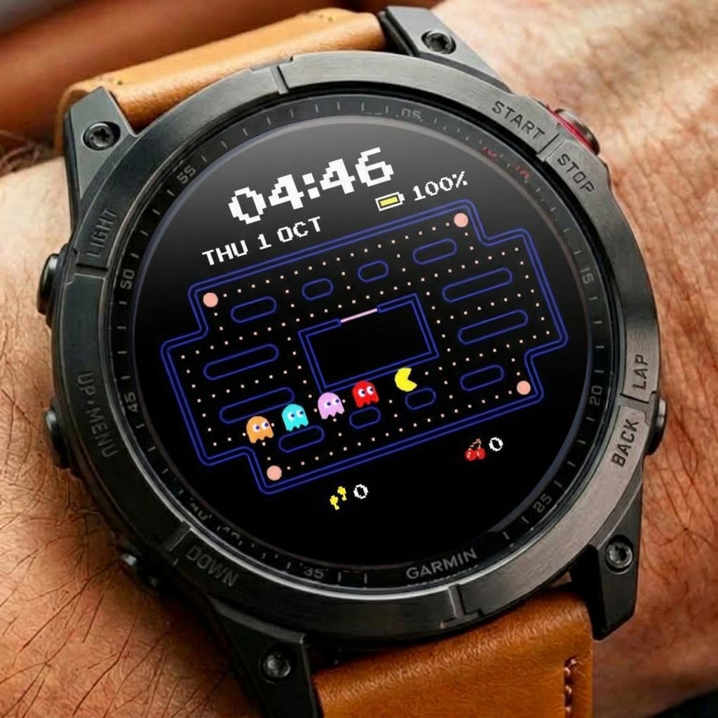 Pac-Man Maze 80s Arcade Ghosts Watch Face · Screenshot 1