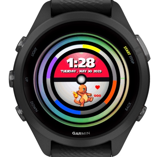 Free Poke Watch Color Garmin watch face