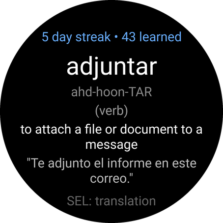 VocabLearn - Spanish · Screenshot 2