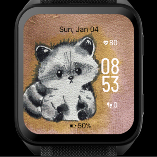 Watercolor Cute Raccoon · Screenshot 2