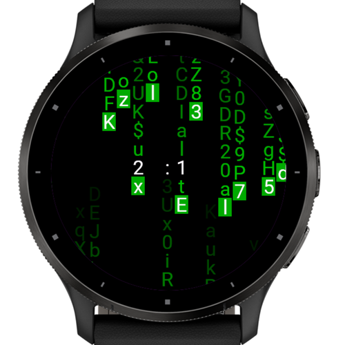 Code Rain Watch · Screenshot 1