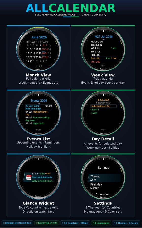 ALLCALENDAR - Calendar, Events & Reminders · Screenshot 0