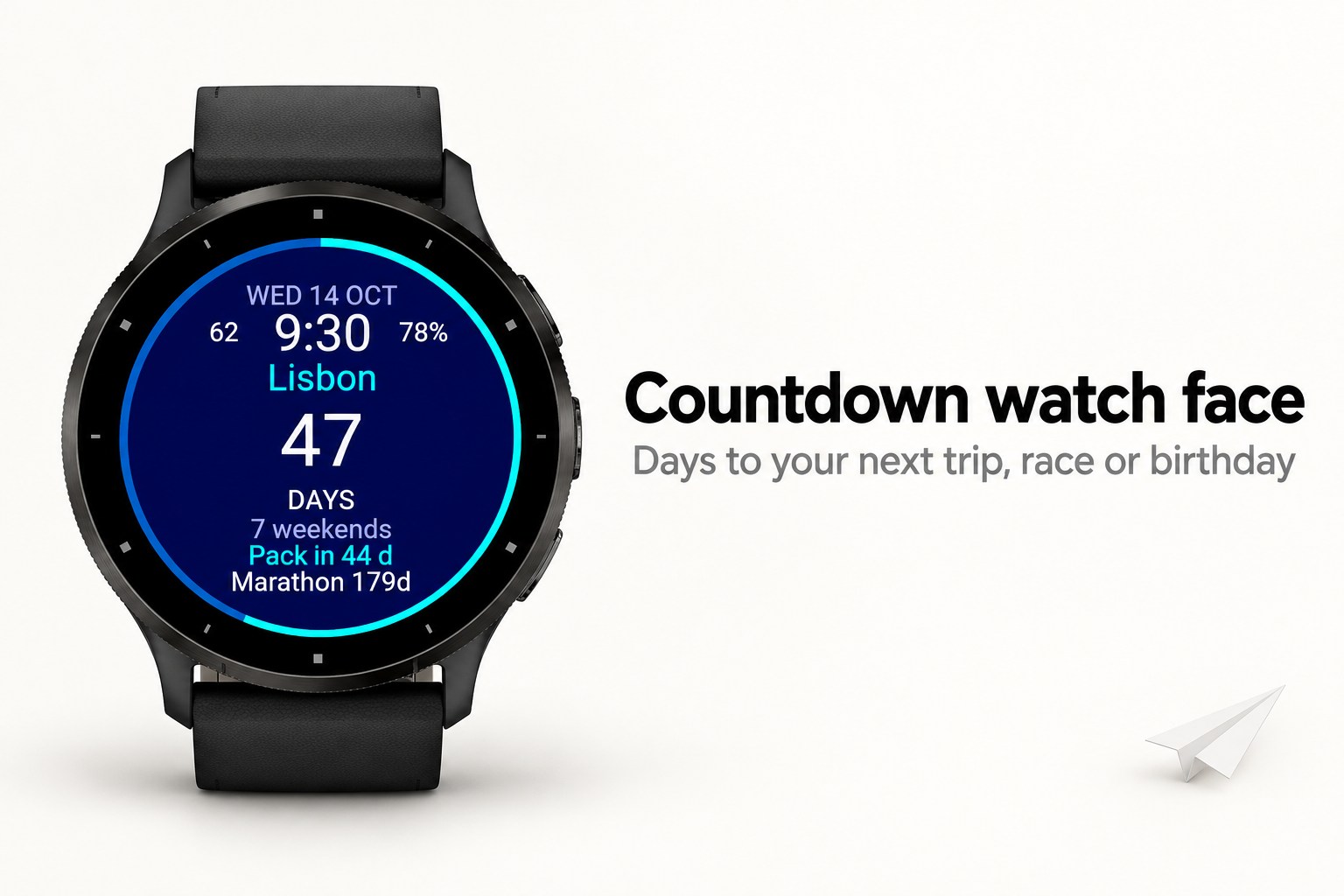 Tickdown - Countdown Watch Face · Screenshot 0