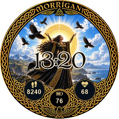 The Morrigan 4 phase Celtic-style face · Screenshot 1