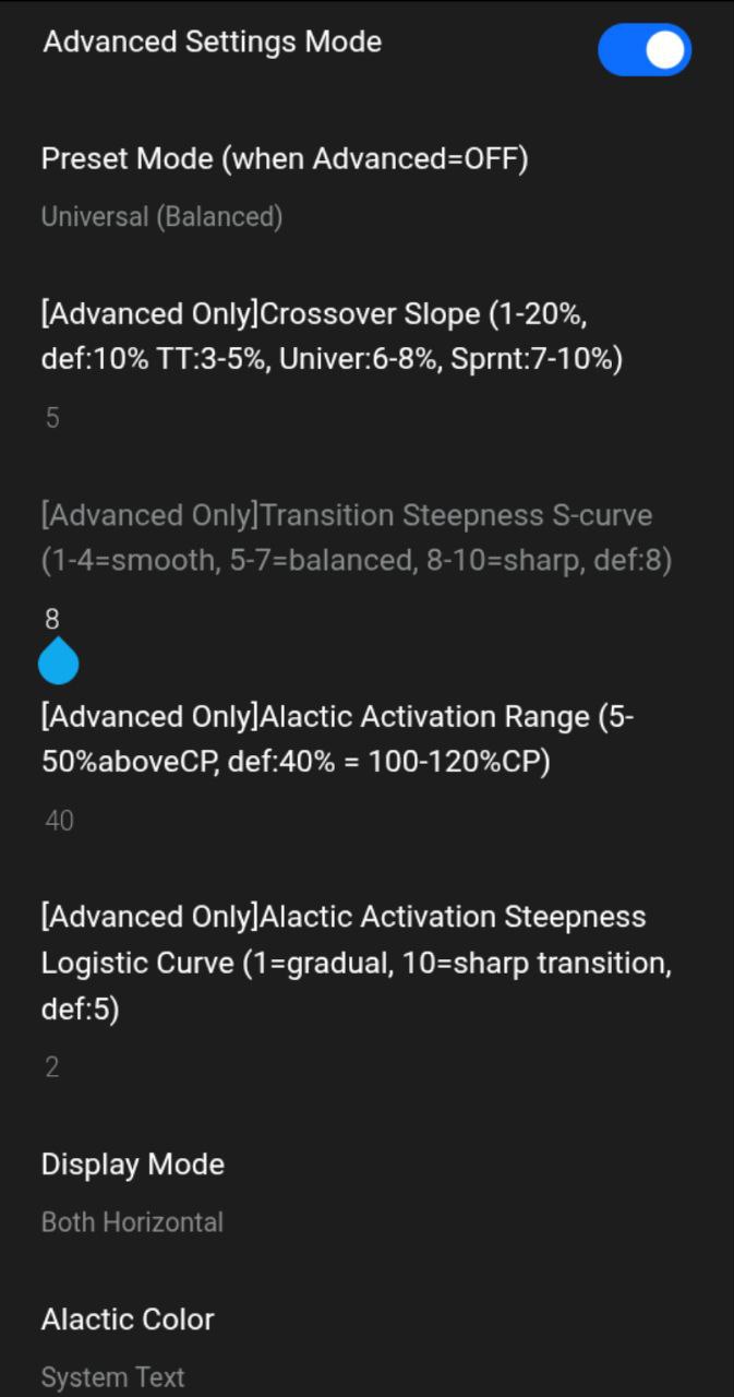 W' Balance Alactic & Glycolytic · Screenshot 1