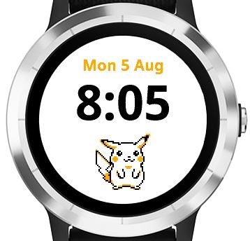 Pikachu Watchface · Screenshot 4