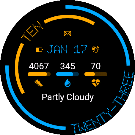 Neon Crown Watch Face · Screenshot 0